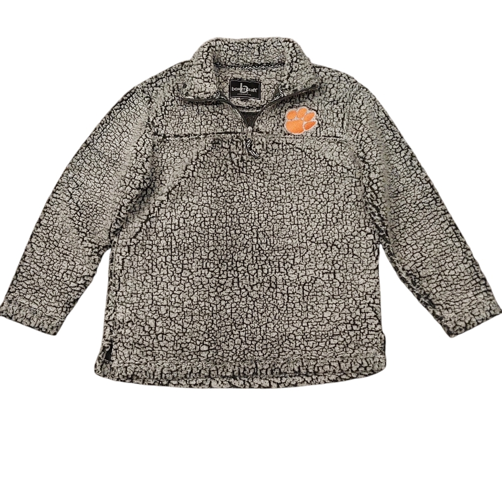 Clemson Tigers Boxercraft Sherpa 1/4 Zip Jacket - Size Medium